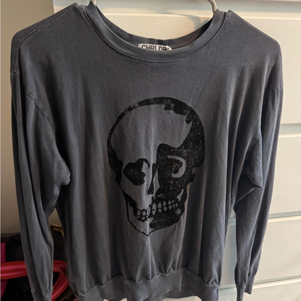 CHRLDR Gray Skull Short-Sleeve Tee